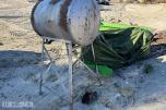 Dieseltank ca 800 liter på stativ 