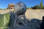 Dieseltank ca 800 liter på stativ 