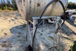 Dieseltank ca 800 liter på stativ 
