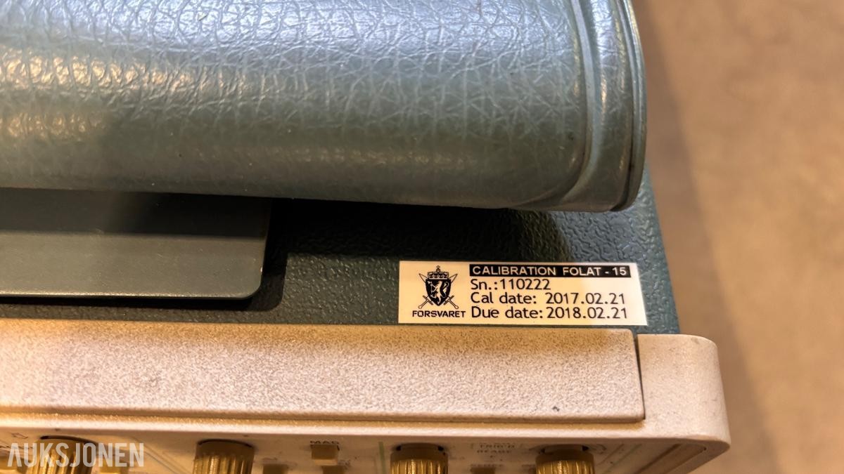 Parti med Tektronix måleutstyr – oscilloskoper og spektrumanalysator