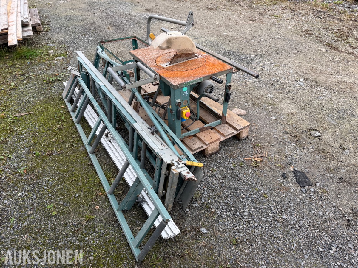Ernex Kapp/Gjerdesag med anlegg og sokkel/ben - selges uten minstepris!