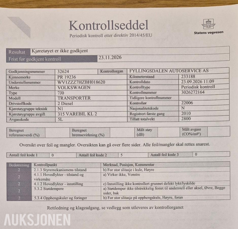 2011 VOLKSWAGEN TRANSPORTER 2.0 TDI 179HK 4MOTION AUTOMAT, HENGERFESTE