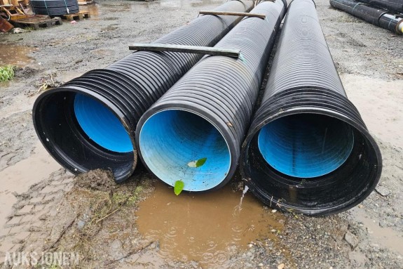 Rør DV Overvannsrør 630/548 mm 6 meter PP Pragma SN8 sort DY