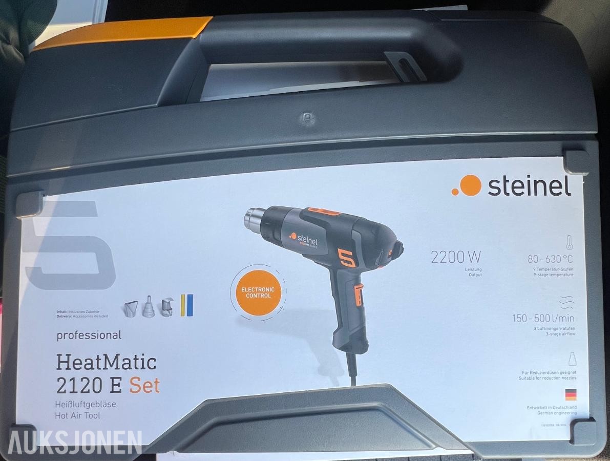 2026 Steinel HeatMatic 2120 E varmluftspistol *Ingen minstepris*