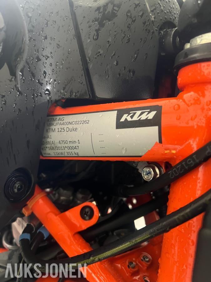 2022 KTM 125 Duke km 13300