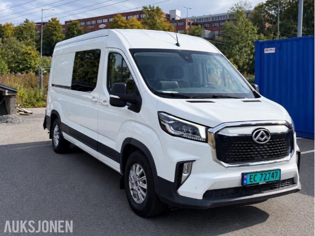 2021 Maxus e-Deliver 9 L3 200hk 72kWt, 76500km 3-seter, Cruisekontroll, Ryggekamera