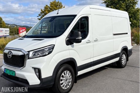 2021 Maxus e-Deliver 9 L3 200hk 72kWt, 76500km 3-seter, Cruisekontroll, Ryggekamera
