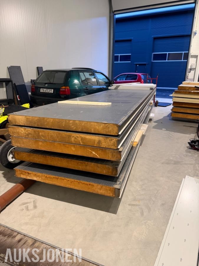 Sandwichelementer isolerte byggeplater Paneltech - 14 paneler