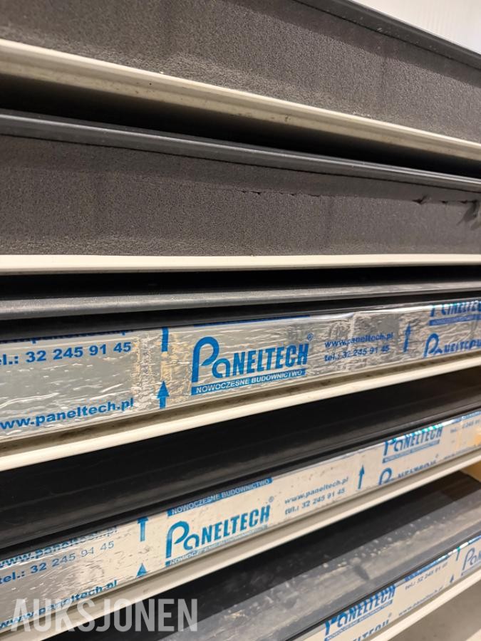 Sandwichelementer isolerte byggeplater Paneltech - 14 paneler