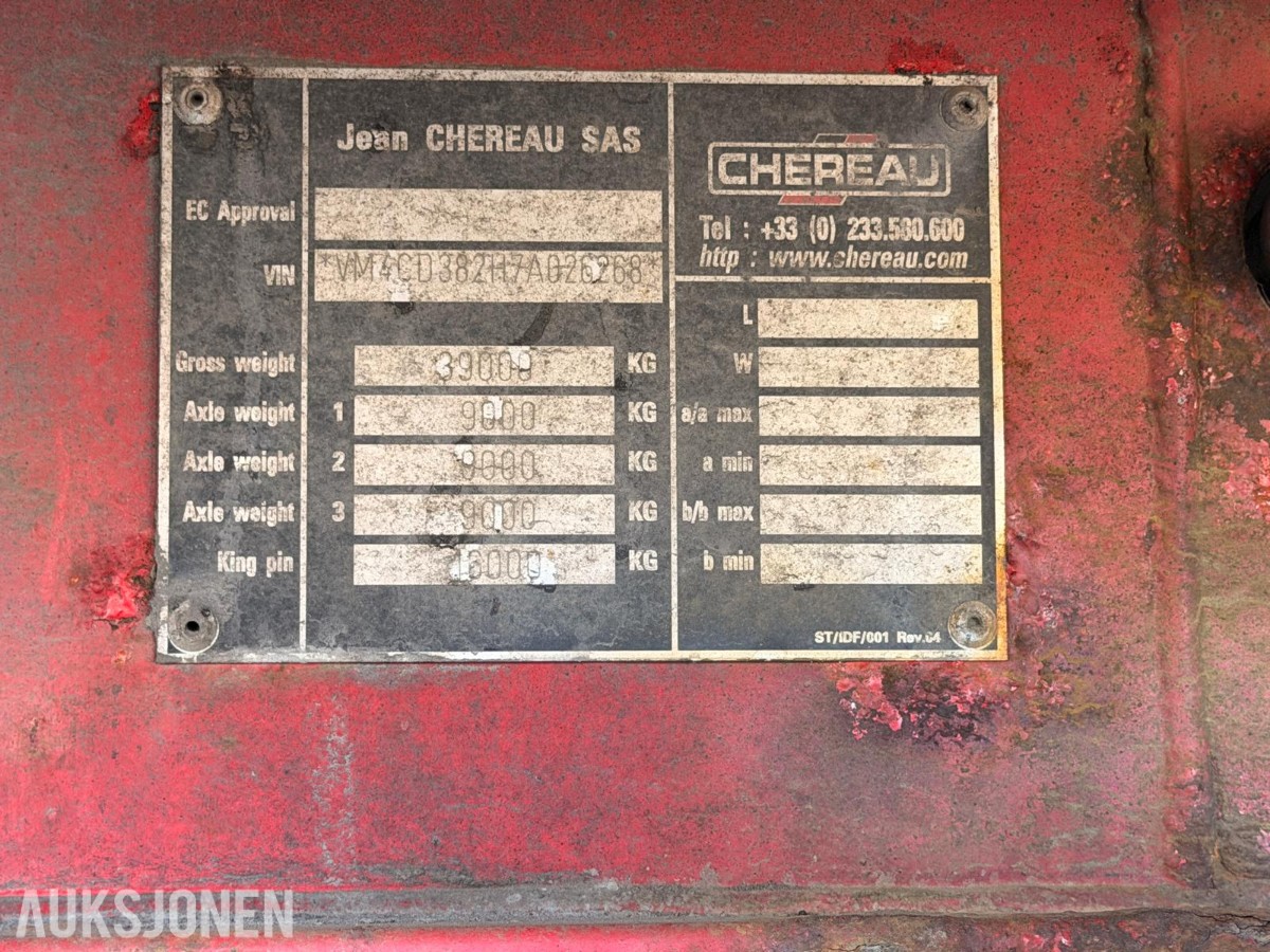 2007 Chereau Inogam kjølesemitrailer med Carrier Vector 1850 MT