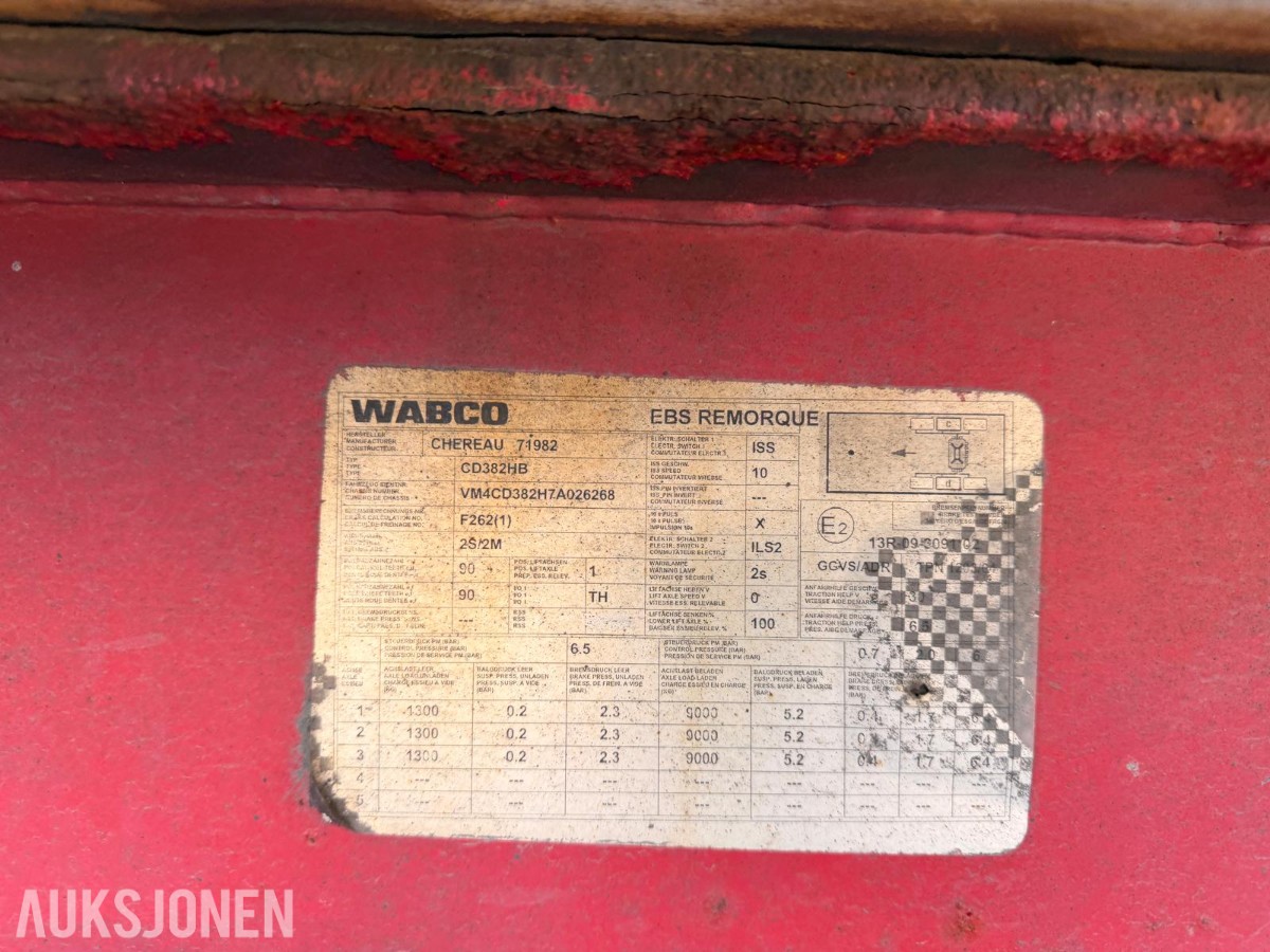 2007 Chereau Inogam kjølesemitrailer med Carrier Vector 1850 MT