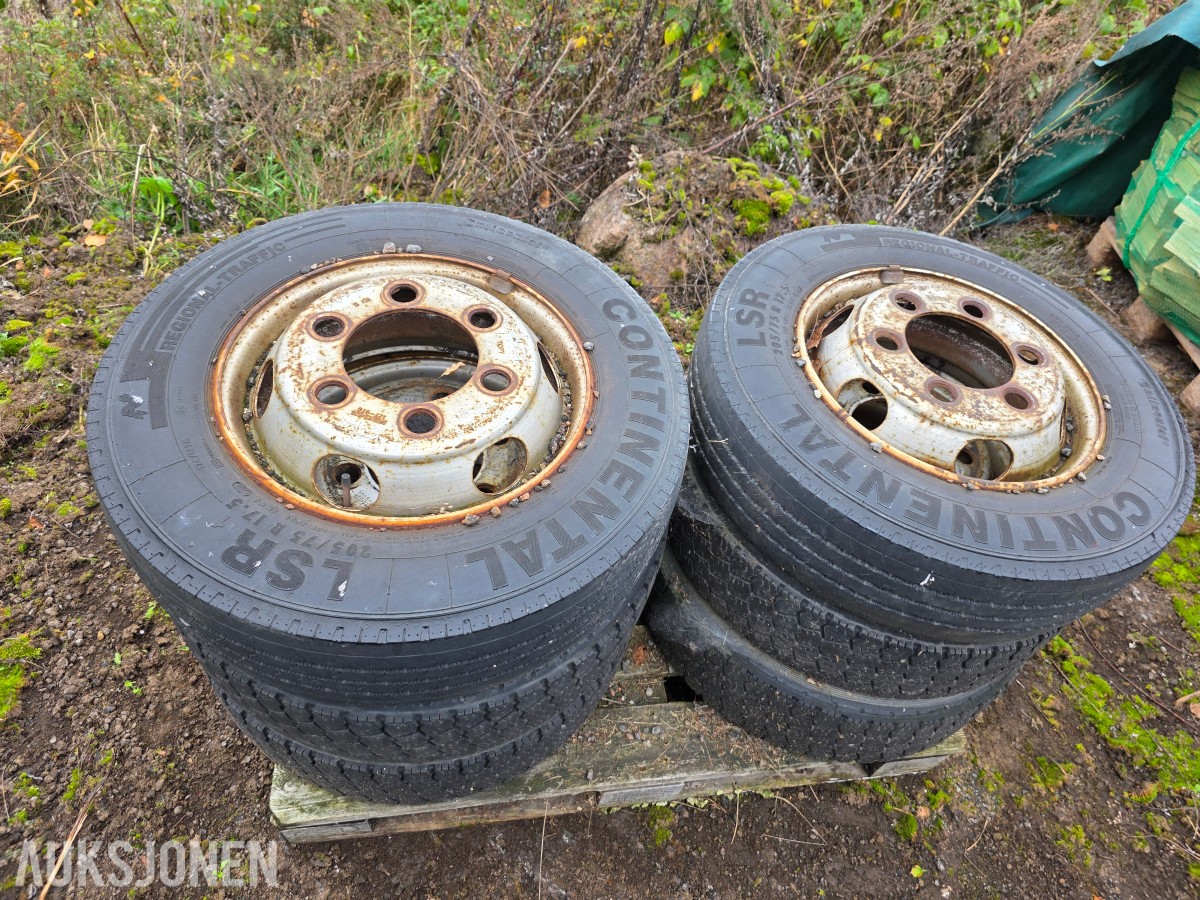 lastebilhjul 12 stk- Nissan 714 7,5 tonn