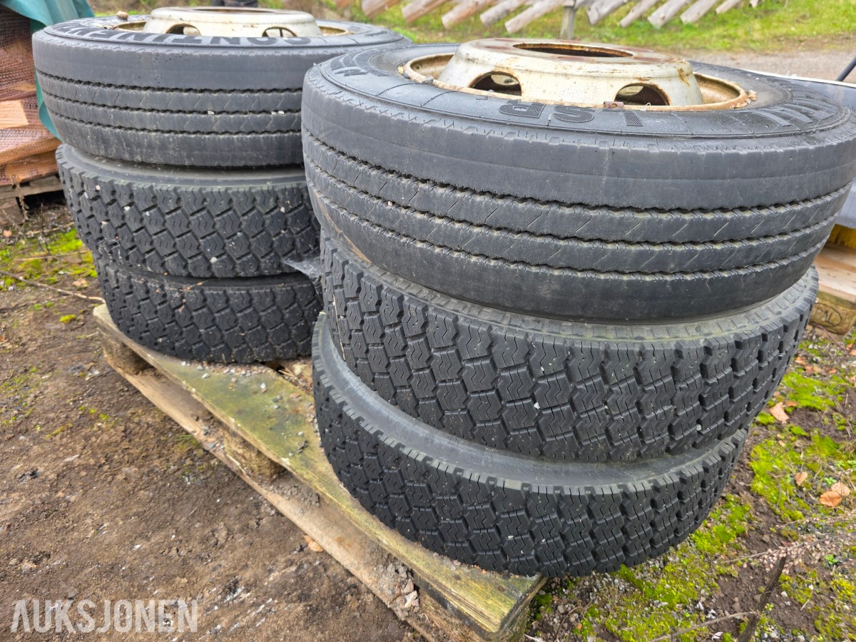 lastebilhjul 12 stk- Nissan 714 7,5 tonn