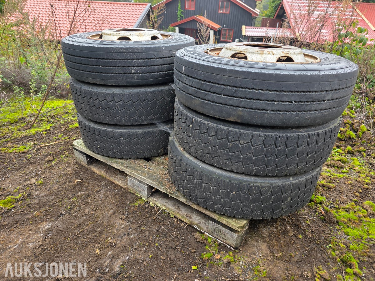 lastebilhjul 12 stk- Nissan 714 7,5 tonn