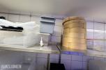 Stort parti kjøkkenutstyr og oppbevaring – restaurant/storkjøkken