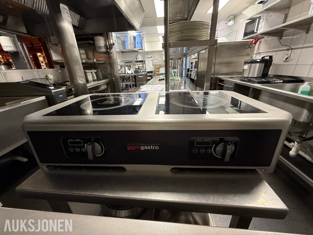 GGM Gastro dobbel induksjonsplate – 6 kW – 2025-modell