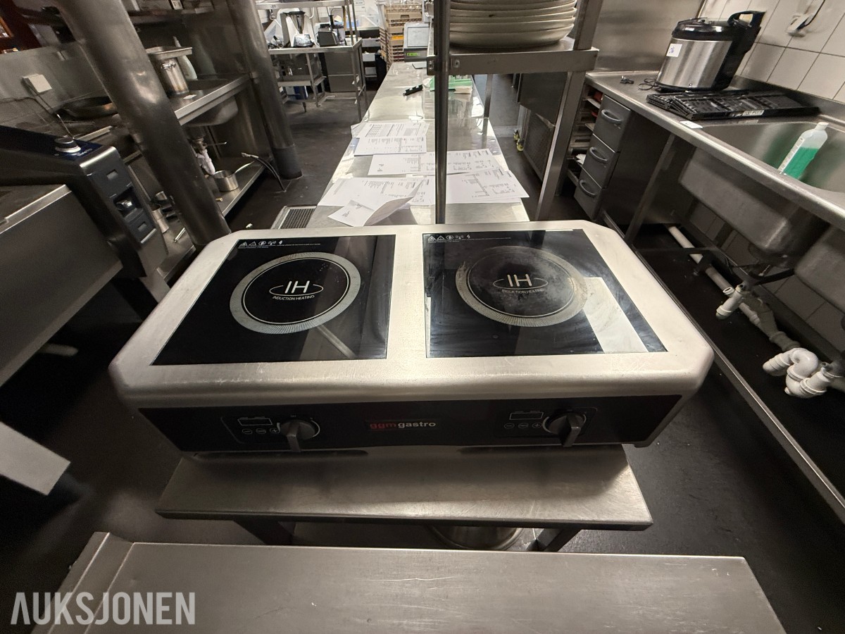 GGM Gastro dobbel induksjonsplate – 6 kW – 2025-modell