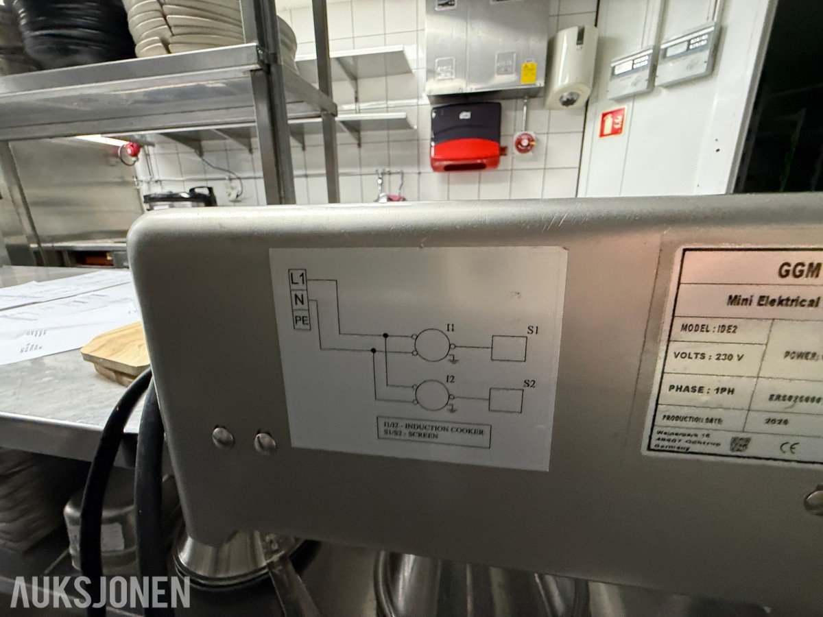 GGM Gastro dobbel induksjonsplate – 6 kW – 2025-modell