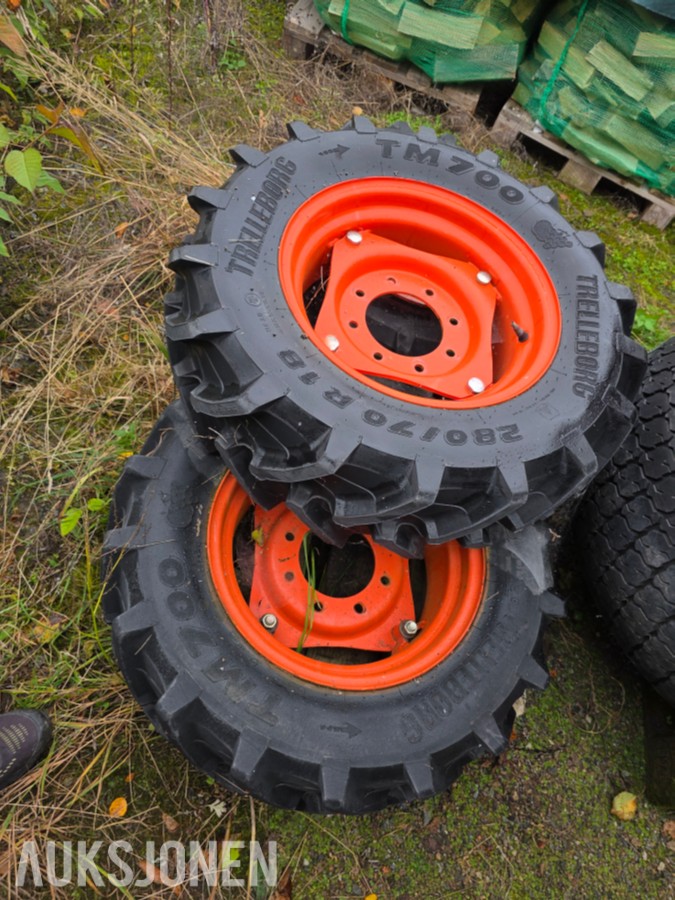 Trelleborg TM 700 framhjul 3 stk kubota 280/70 R18
