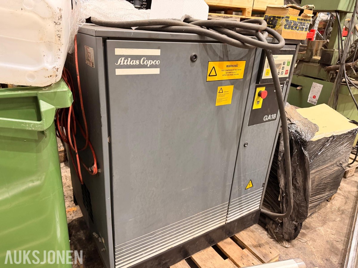 1995 Atlas Copco GA18 P skruekompressor