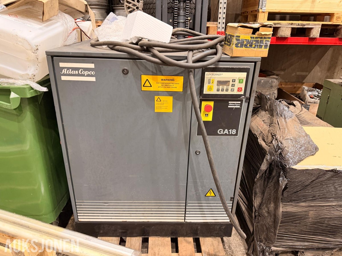 1995 Atlas Copco GA18 P skruekompressor