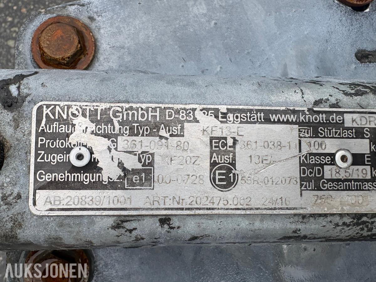 2010 Ifor Williams BV84G Skaphenger, ADR-godkjent til 02.04.2027