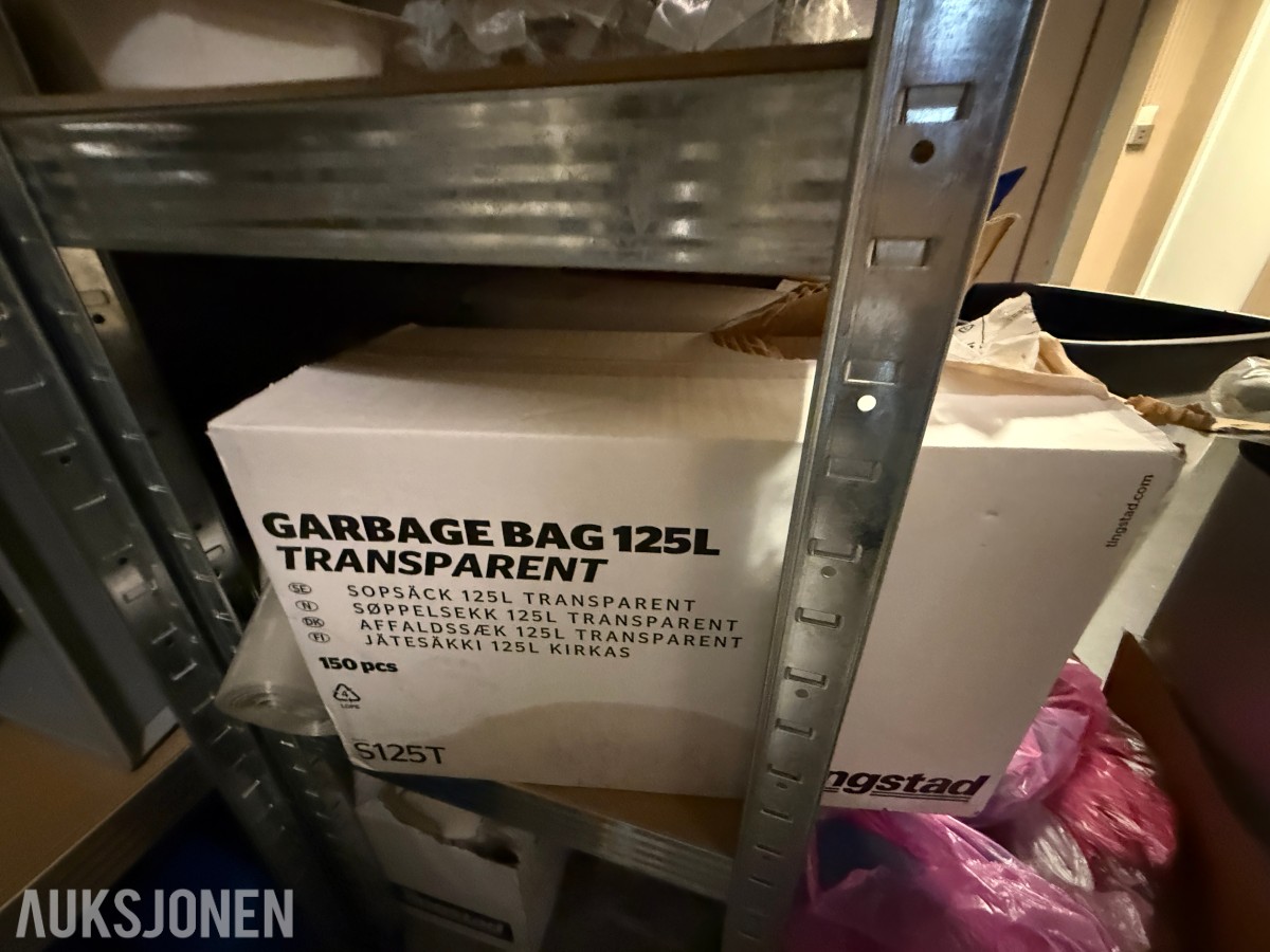 Parti med renholds- og forbruksartikler – restaurant/storkjøkken