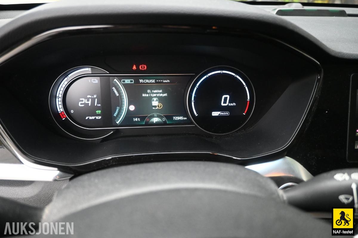 2020 KIA E-NIRO EXCLUSIVE 64KWT NORSK EN EIER NAF-TEST HISTORIKK