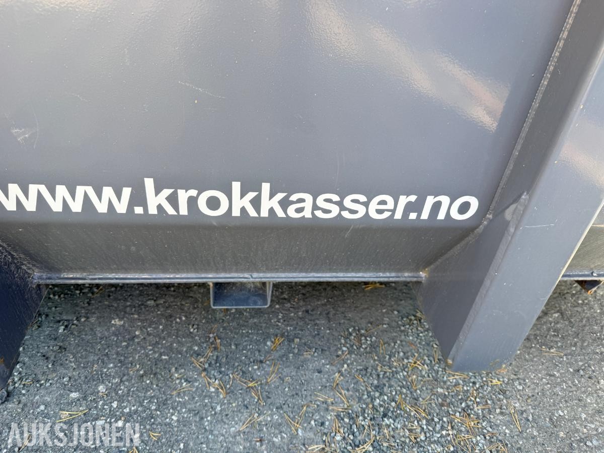 Gruskasse til krokløft med baklem og spredelem