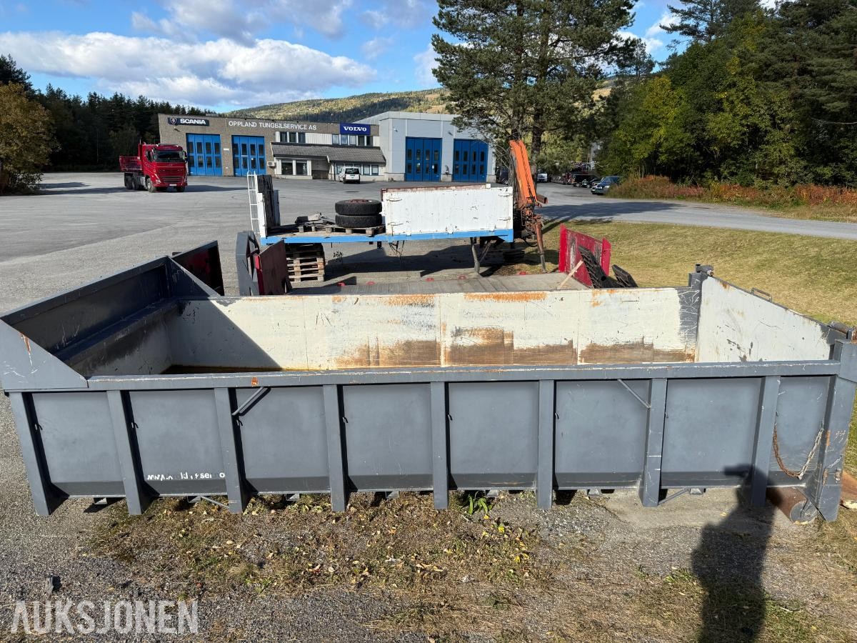 Gruskasse til krokløft med baklem og spredelem