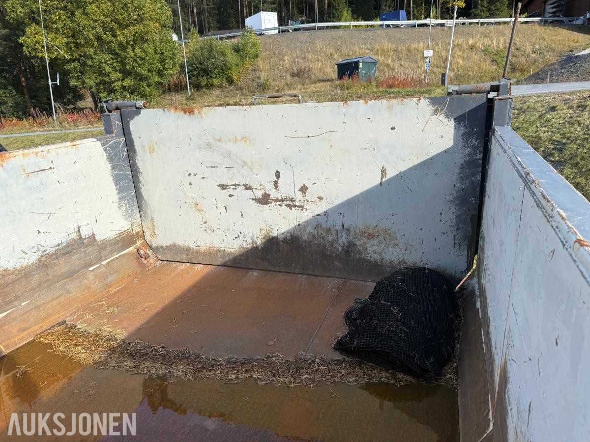 Gruskasse til krokløft med baklem og spredelem