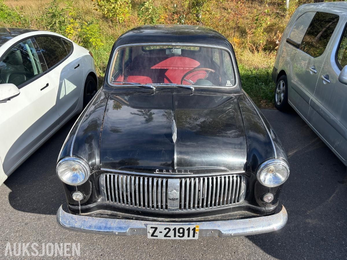 1955 FORD CONSUL ORIGINAL BIL MED HISTORIKK OG DOKUMENTASJON
