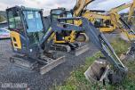 2016 Volvo EC20D Minigraver m/Justerbart understell og 2skuffer