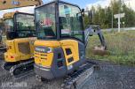 2016 Volvo EC20D Minigraver m/Justerbart understell og 2skuffer