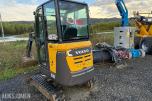 2016 Volvo EC20D Minigraver m/Justerbart understell og 2skuffer