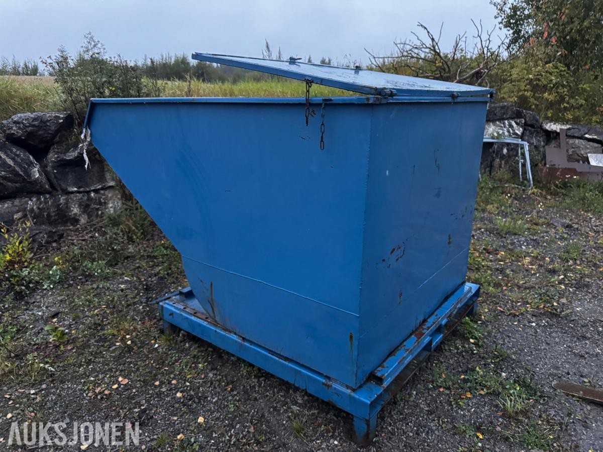 Tippcontainer for truck 1500x2100 mm med lokk