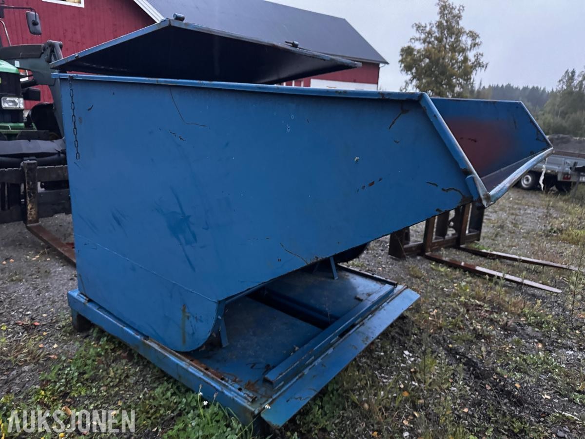 Tippcontainer for truck 1500x2100 mm med lokk