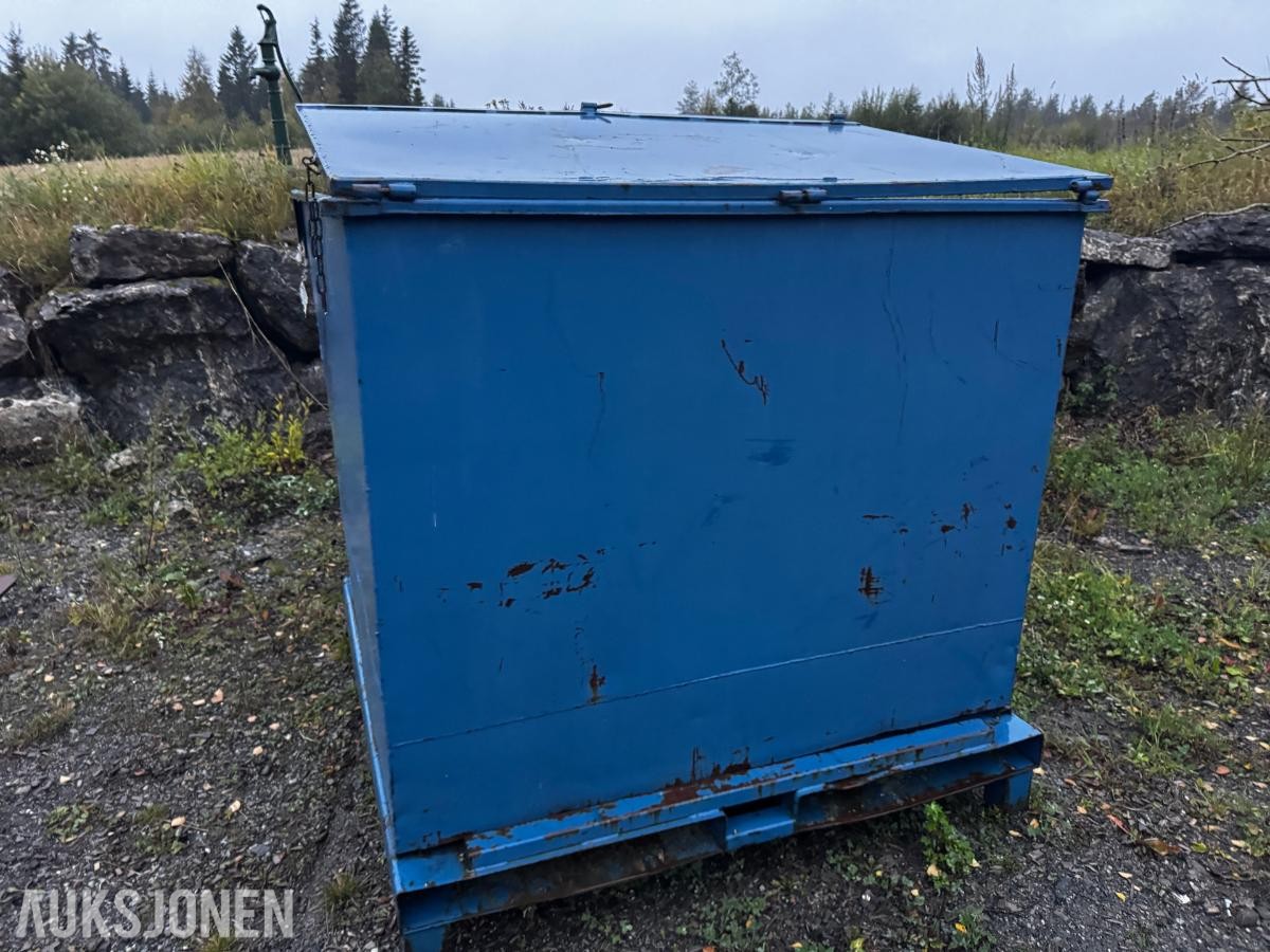 Tippcontainer for truck 1500x2100 mm med lokk