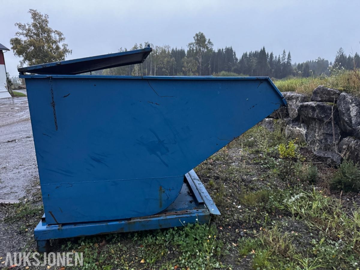 Tippcontainer for truck 1500x2100 mm med lokk