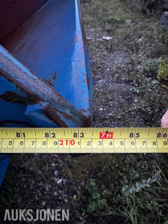 Tippcontainer for truck 1500x2100 mm med lokk
