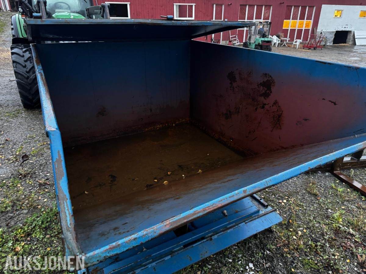 Tippcontainer for truck 1500x2100 mm med lokk