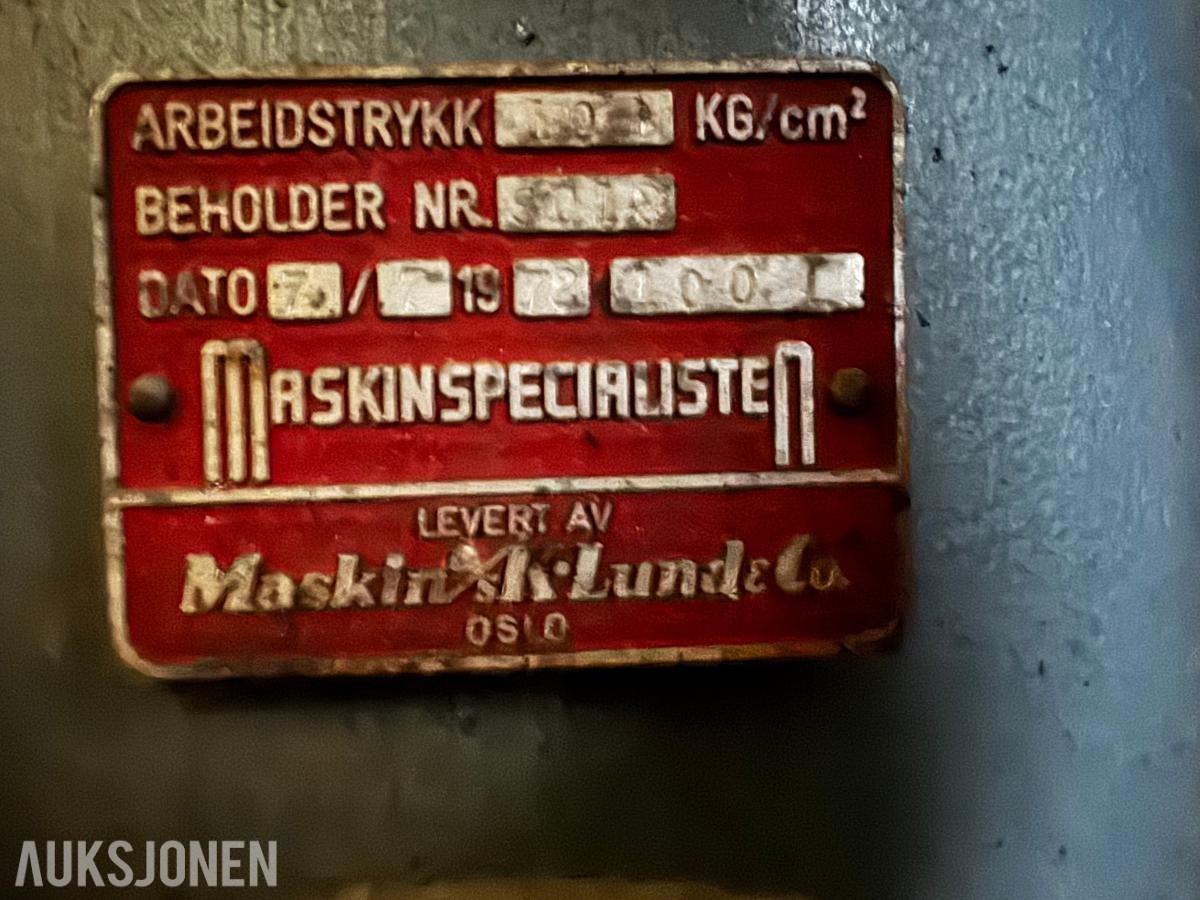 1972 KL Kompressor 10 bar med lufttørke