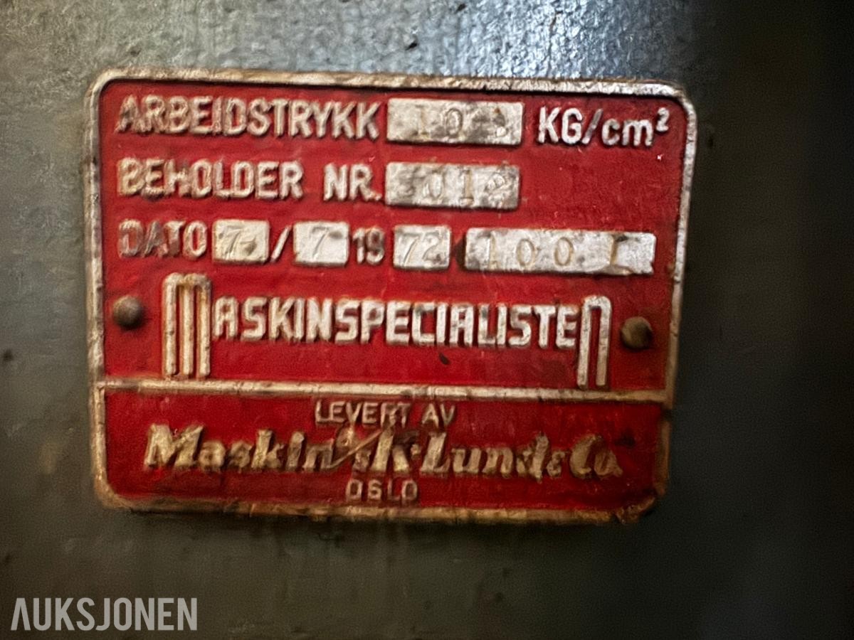 1972 KL Kompressor 10 bar med lufttørke