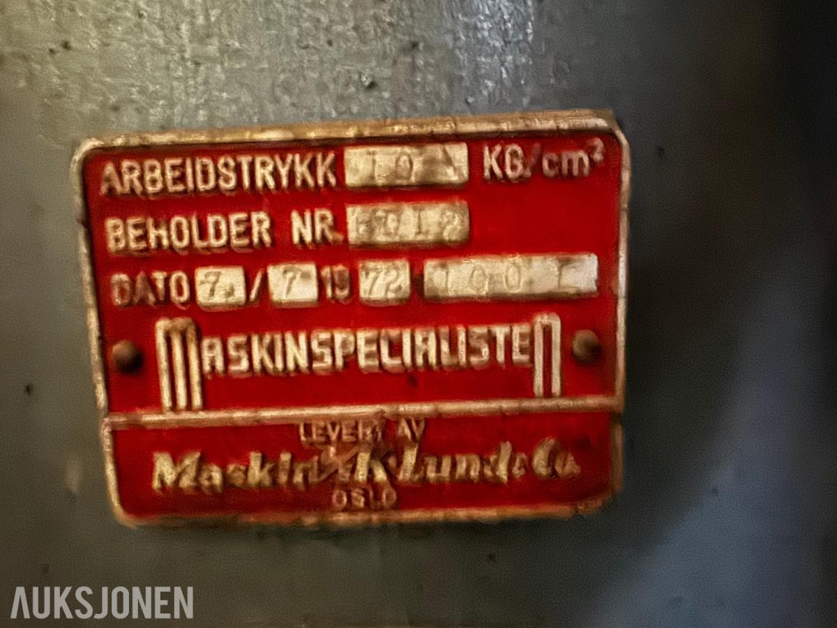 1972 KL Kompressor 10 bar med lufttørke