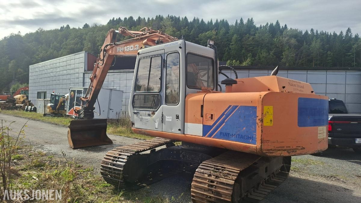 1997 Beltegraver - Fiat-Hitachi FH130, Hydraulisk pusseskuffe, 11843 timer