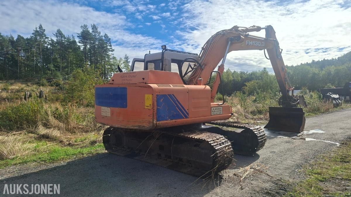 1997 Beltegraver - Fiat-Hitachi FH130, Hydraulisk pusseskuffe, 11843 timer
