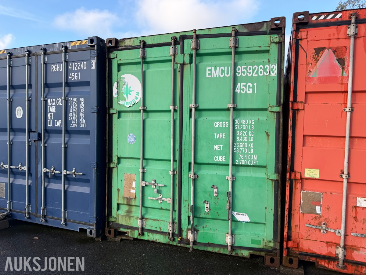 Container 40fot Dekkreoler begge sider