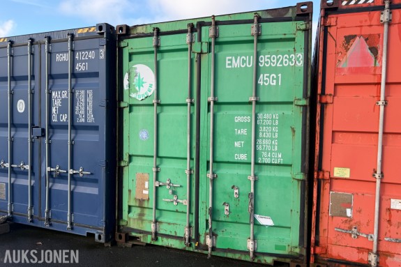 Container 40fot Dekkreoler begge sider
