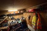 Verkstedcontainer med innhold