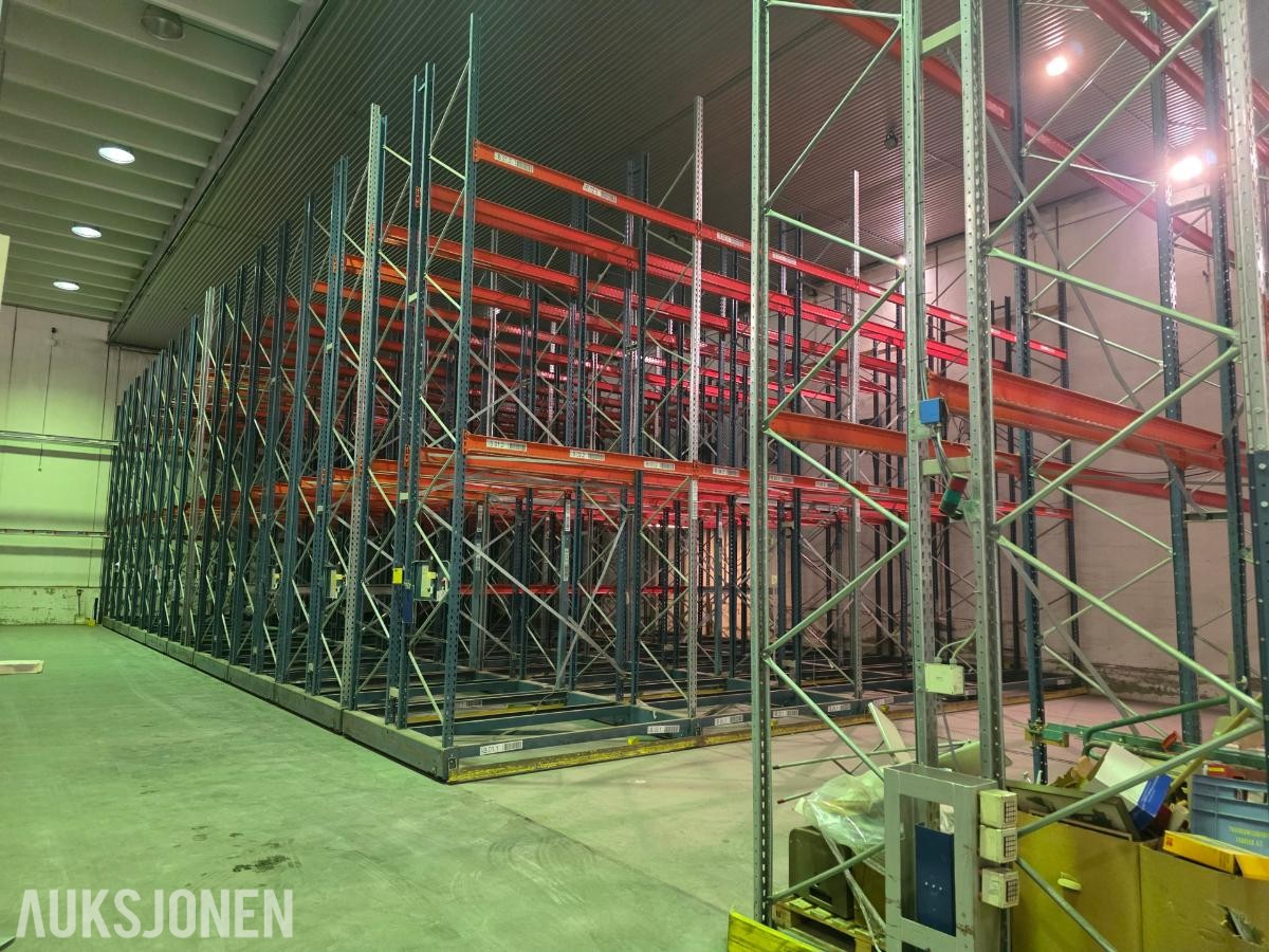 Constructor mobile pallereoler – ca. 1500 pallplasser / 18 doble flyttbare reoler